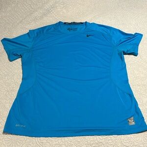 Nike Pro Combat Dri-Fit Men’s X Large Blue T Shirt